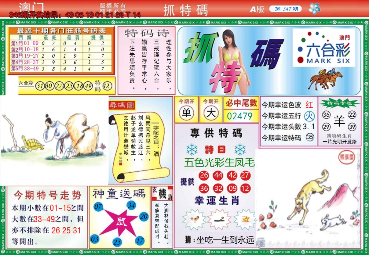 2024347期澳门抓特码A