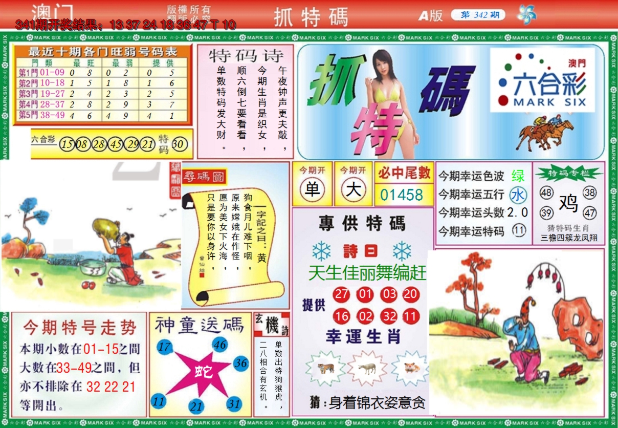 2024342期澳门抓特码A