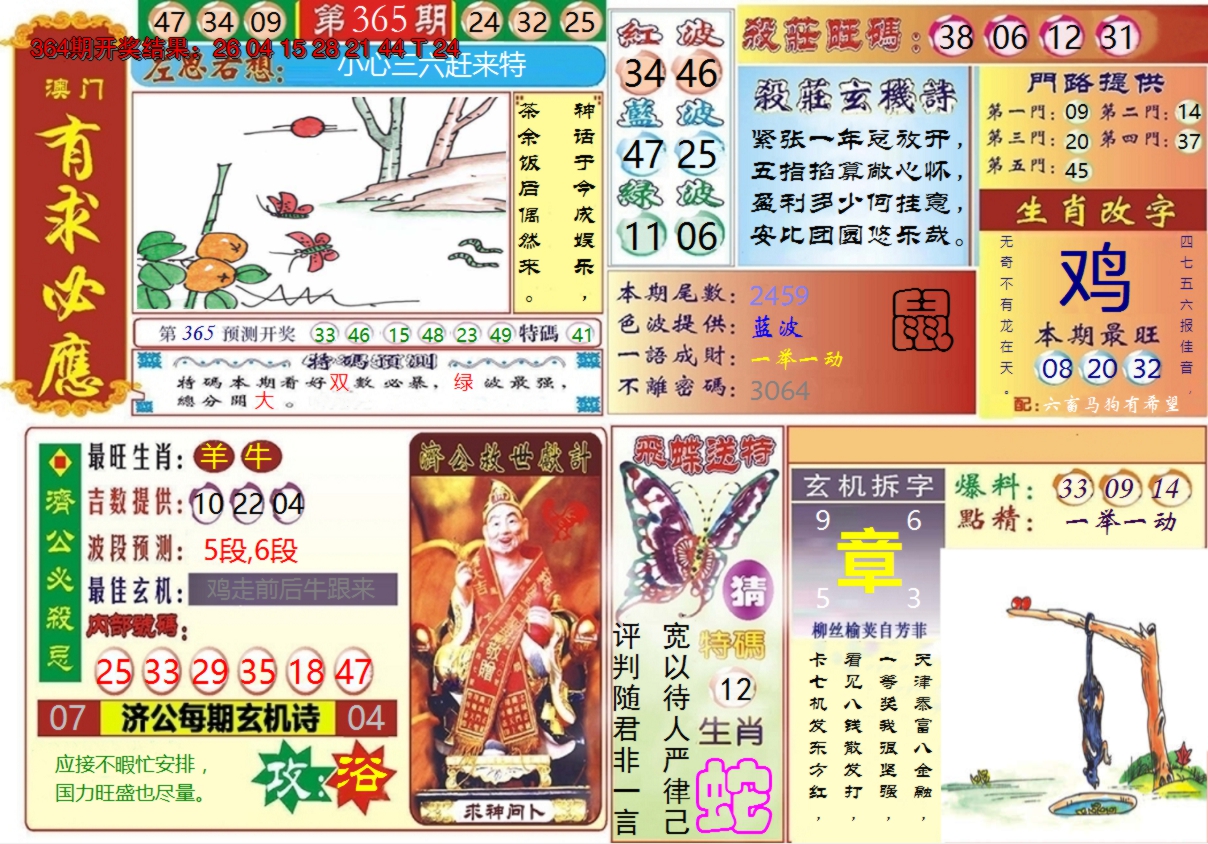 2024365期澳门有求必应