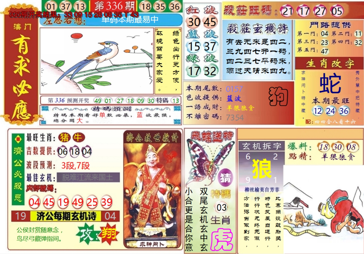 2024336期澳门有求必应