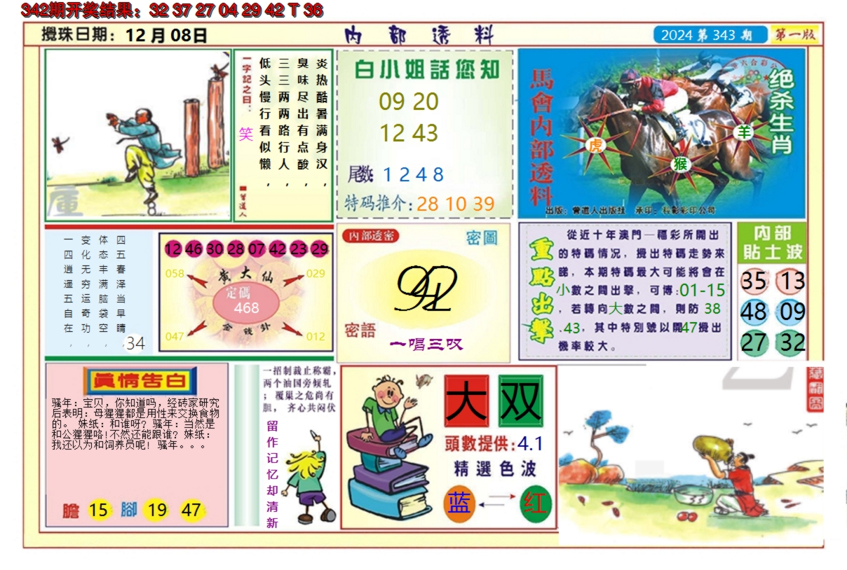 2024343期澳门内部透料A