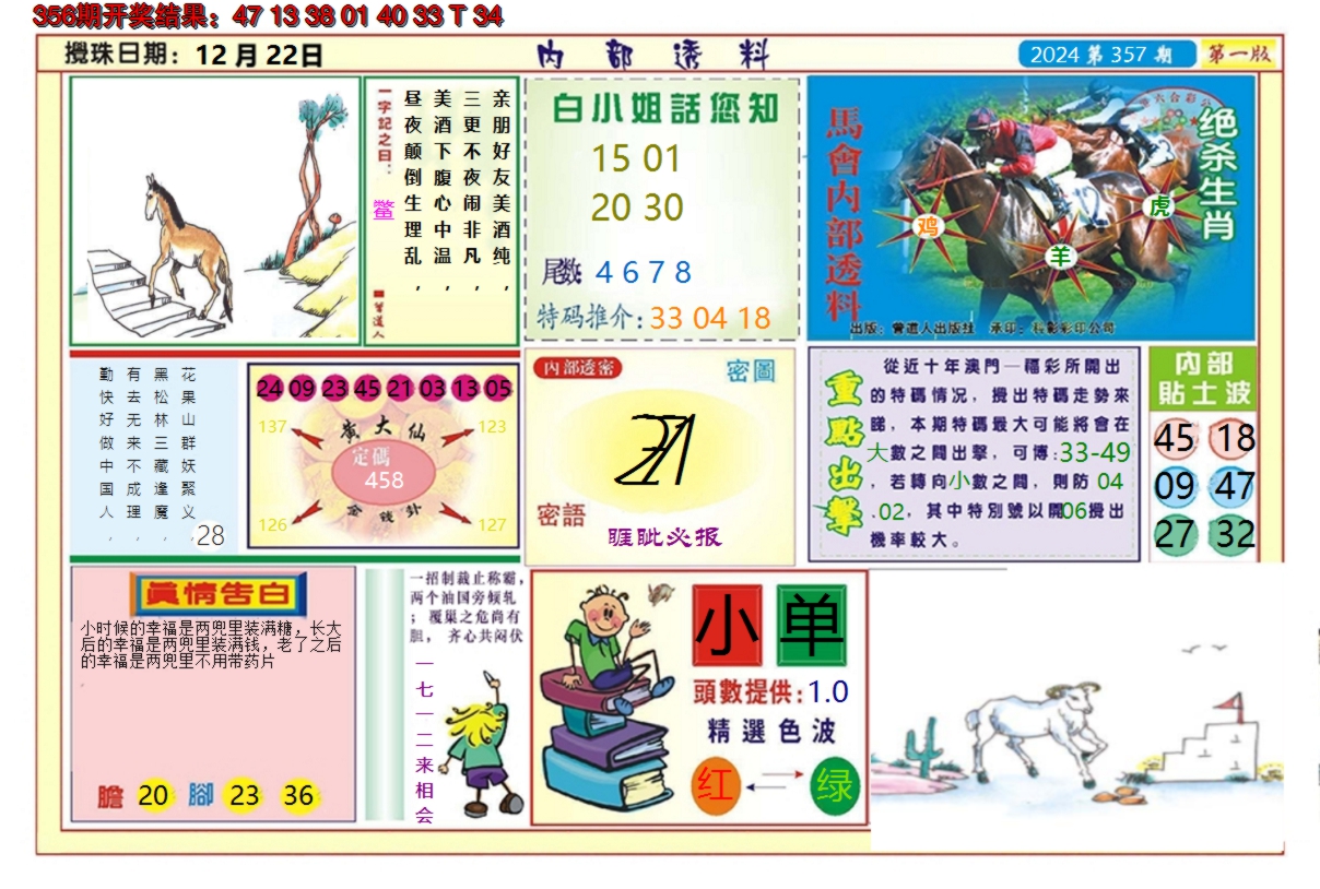 2024357期澳门内部透料A