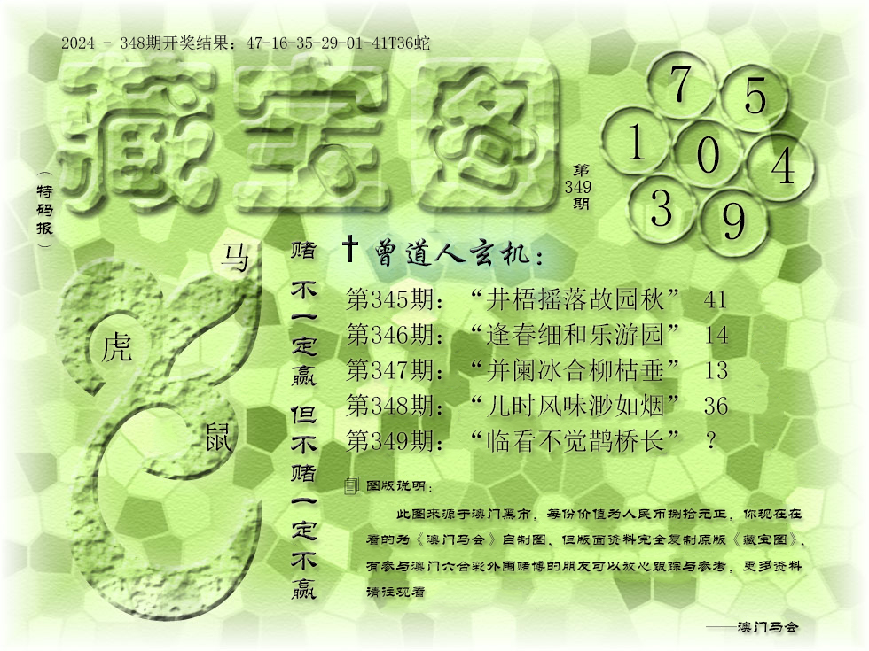 2024349期《藏宝图》