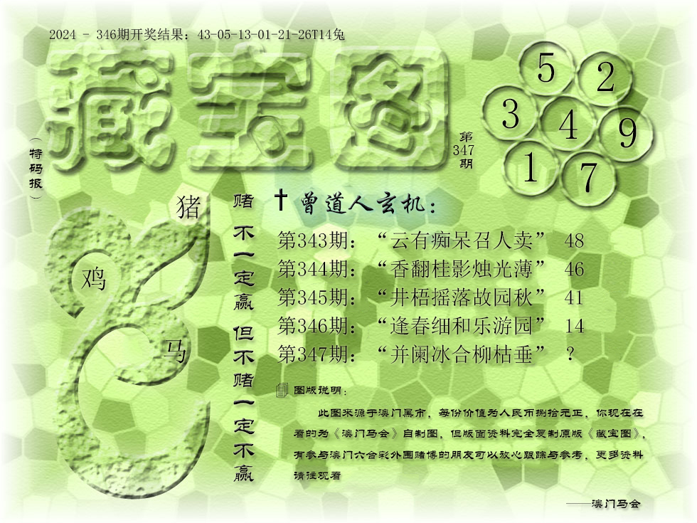2024347期《藏宝图》