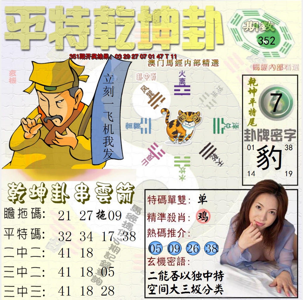 2024352期平特乾坤卦