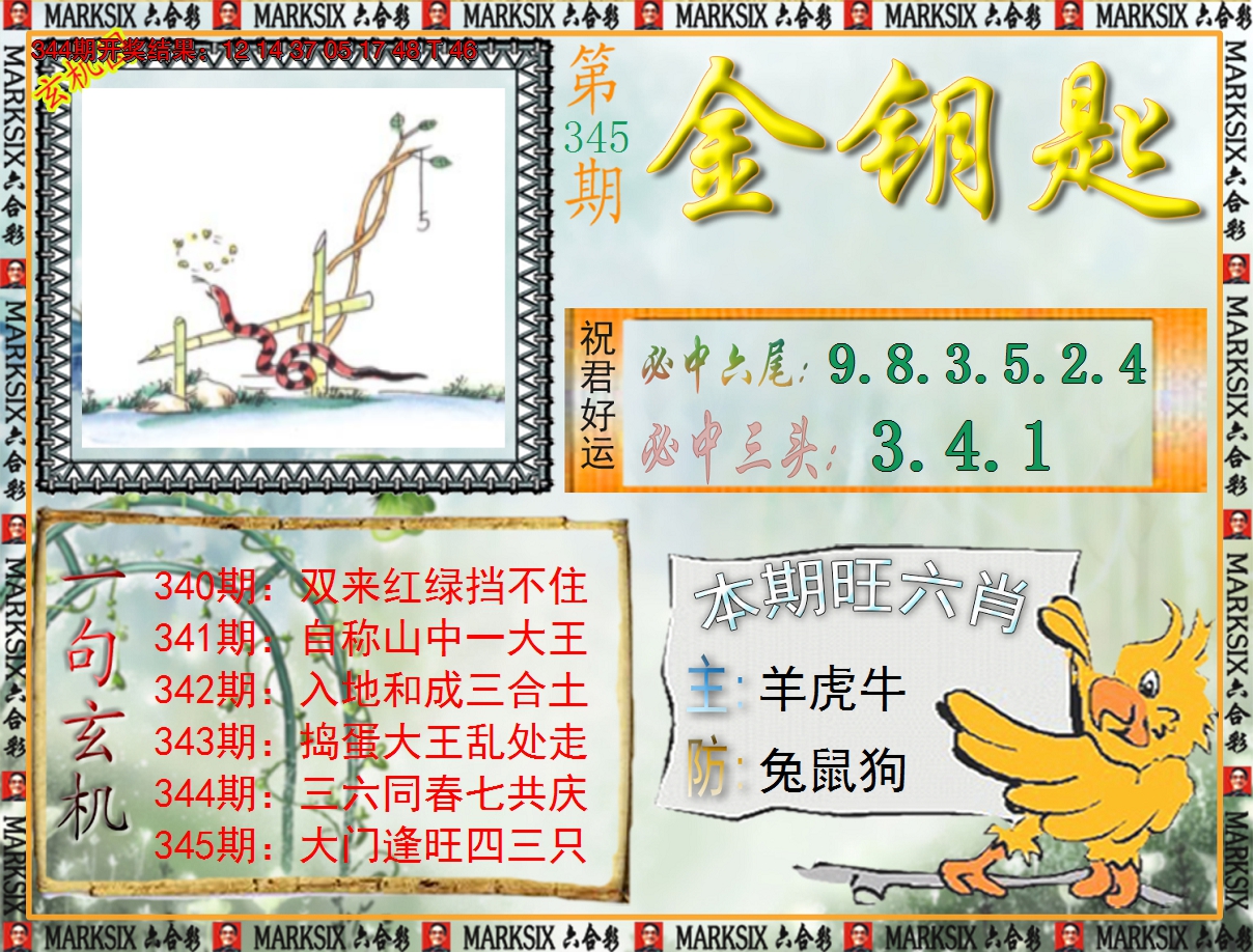 2024345期《澳门金钥匙》