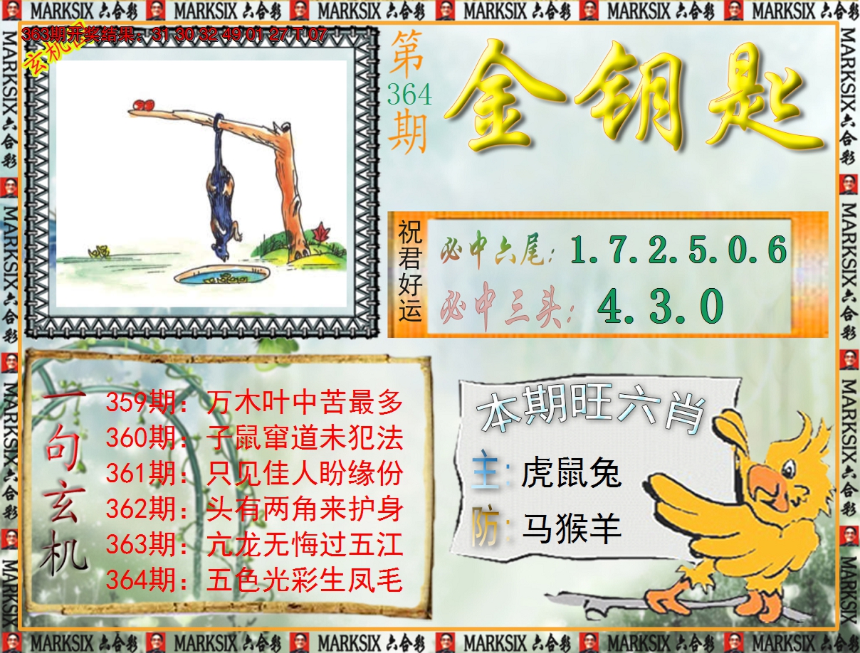 2024364期《澳门金钥匙》