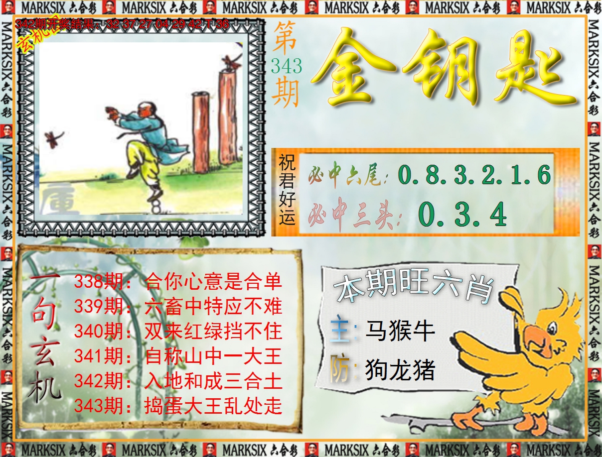 2024343期《澳门金钥匙》