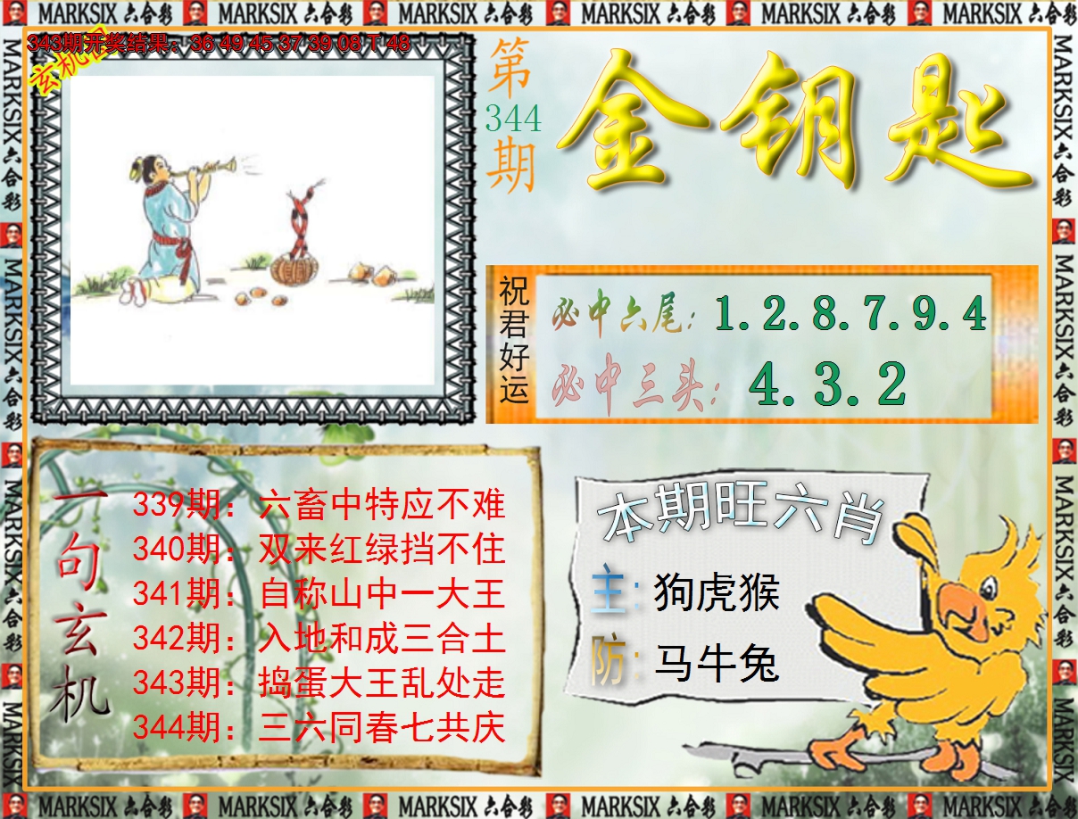 2024344期《澳门金钥匙》