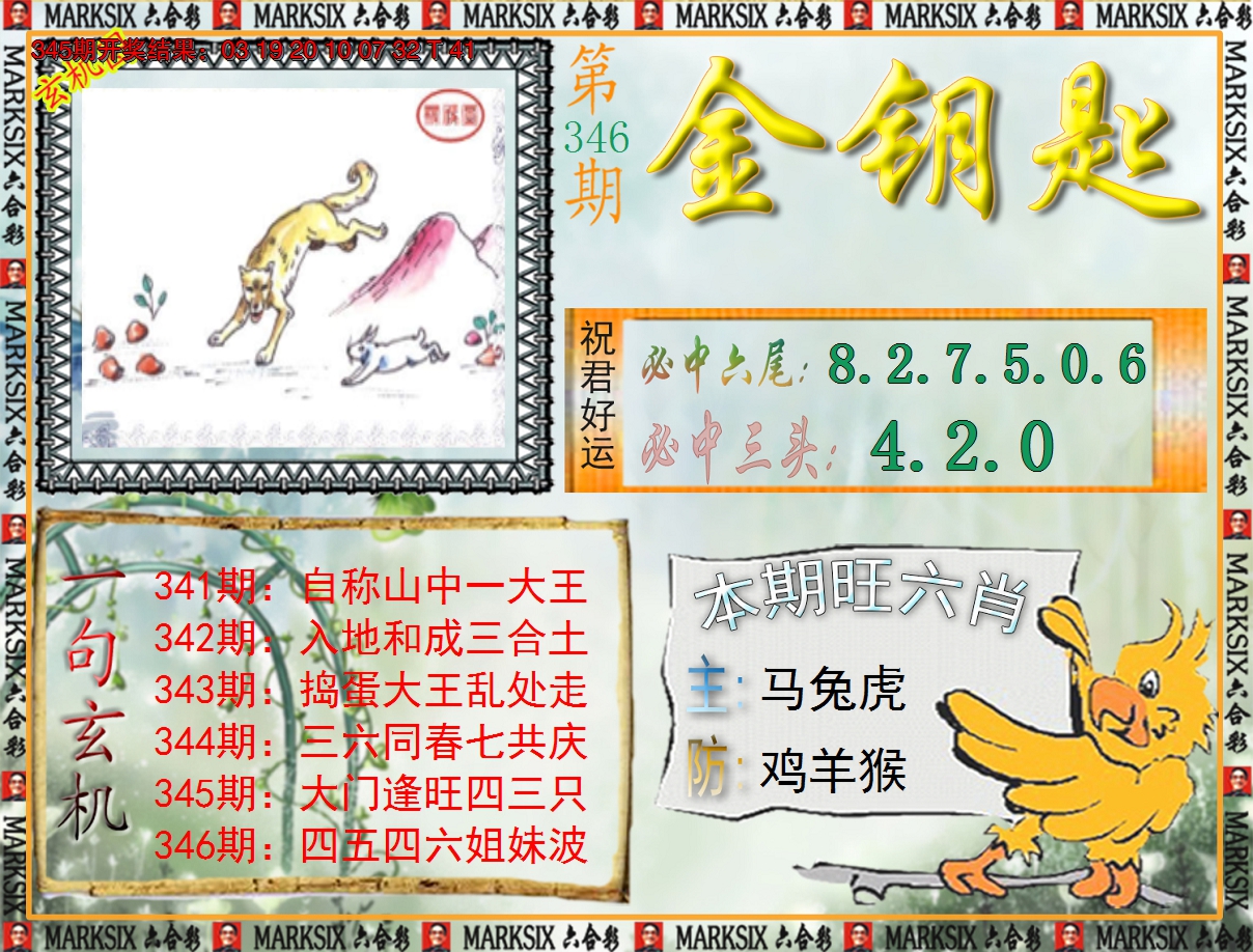 2024346期《澳门金钥匙》