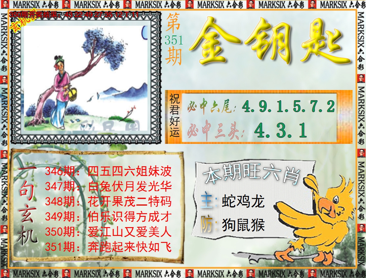 2024351期《澳门金钥匙》