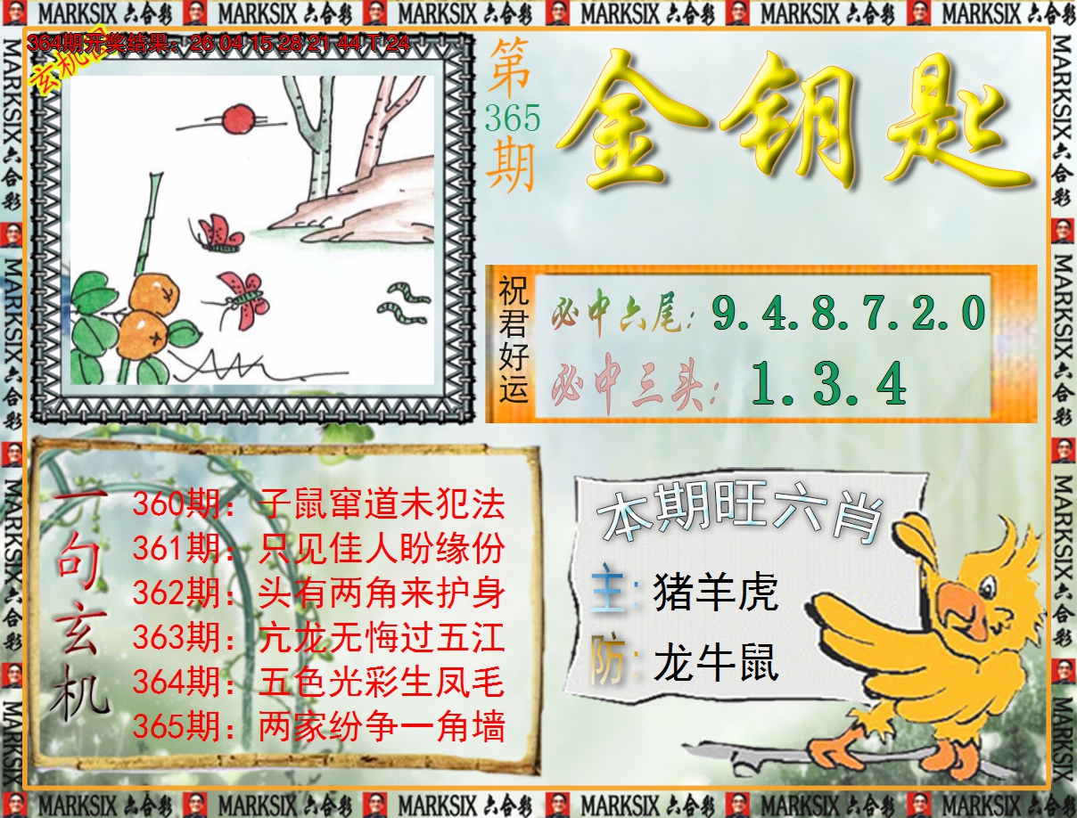 2024365期《澳门金钥匙》