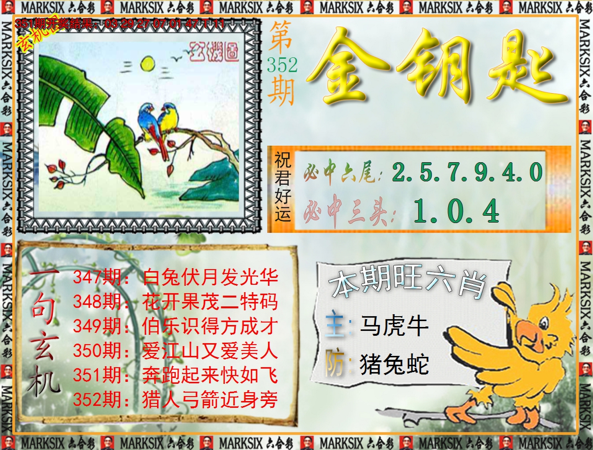 2024352期《澳门金钥匙》