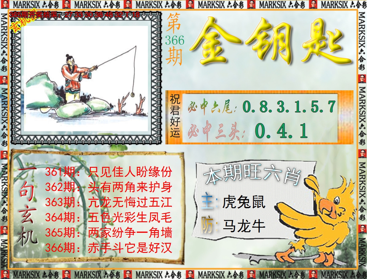2024366期《澳门金钥匙》