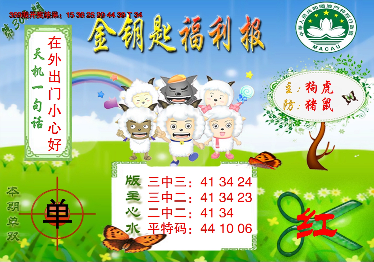 2024360期《金钥匙福利》