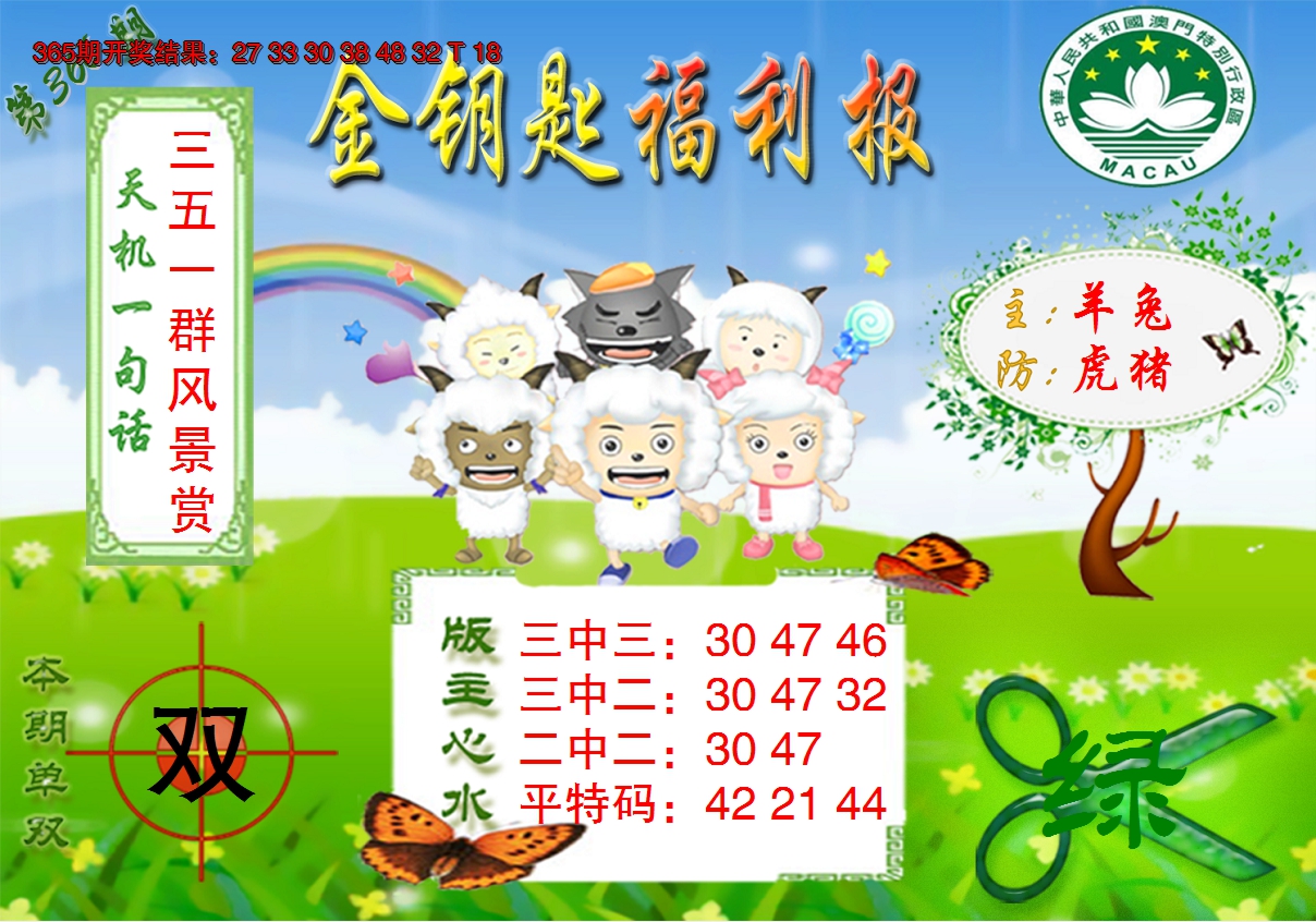 2024366期《金钥匙福利》