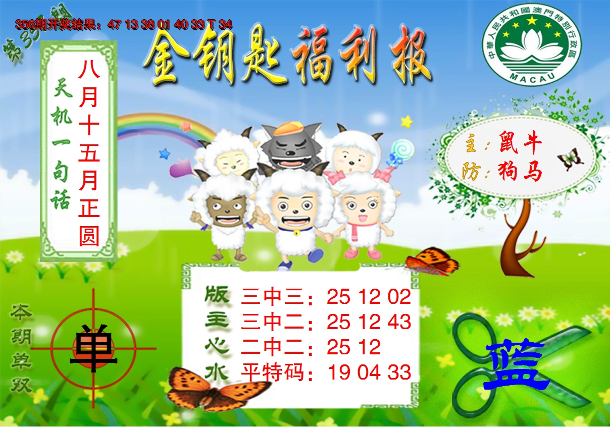 2024357期《金钥匙福利》