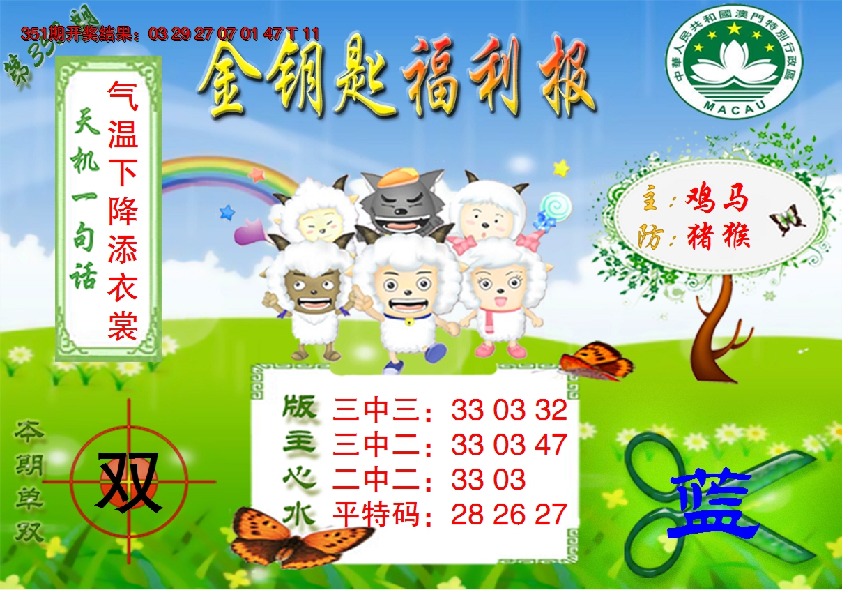 2024352期《金钥匙福利》