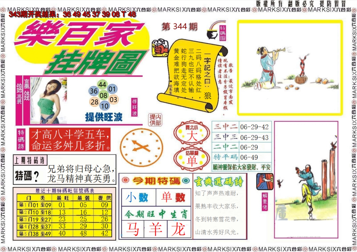 2024344期乐百家挂牌图