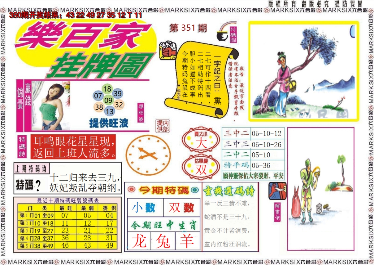 2024351期乐百家挂牌图