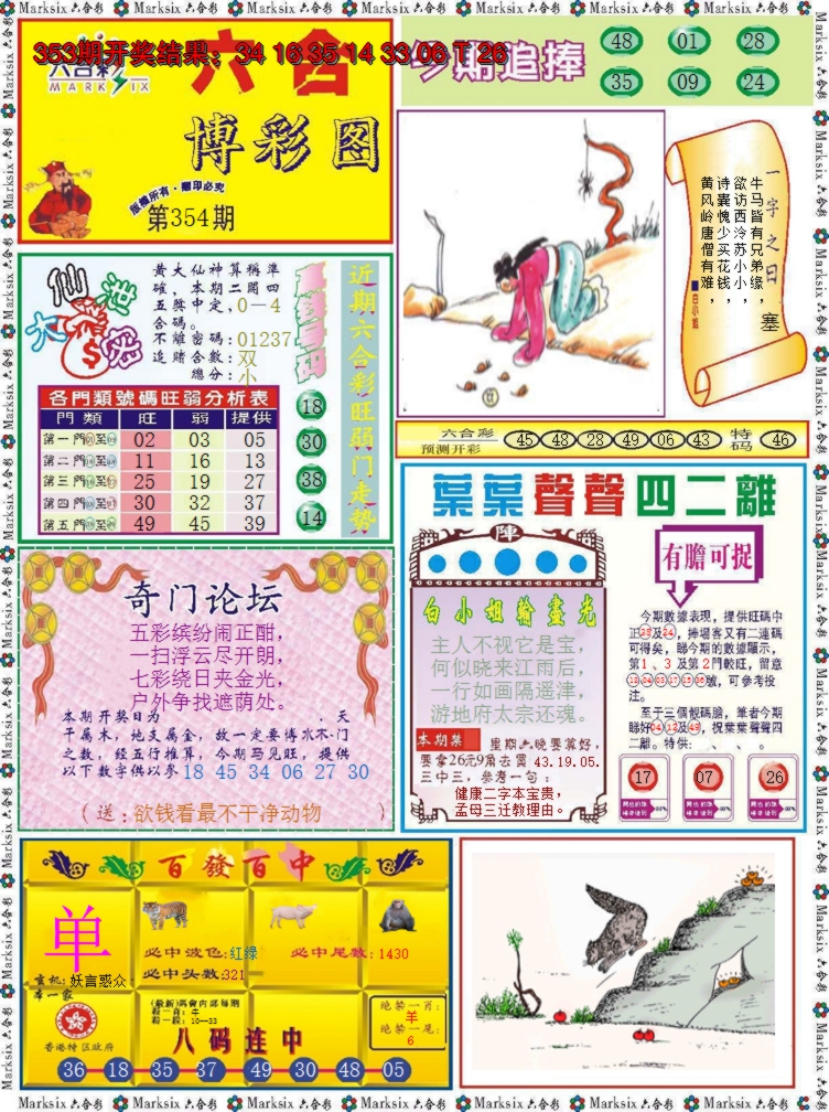2024354期六合博彩图