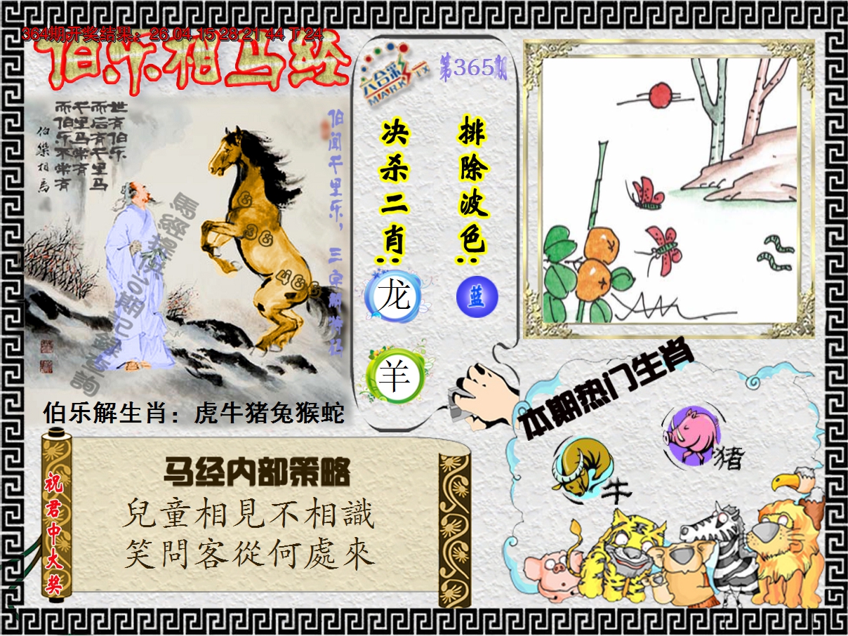 2024365期伯乐相马经