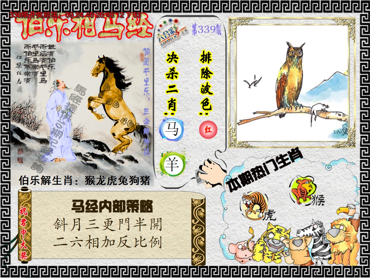 2024339期伯乐相马经