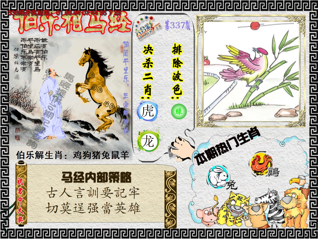 2024337期伯乐相马经