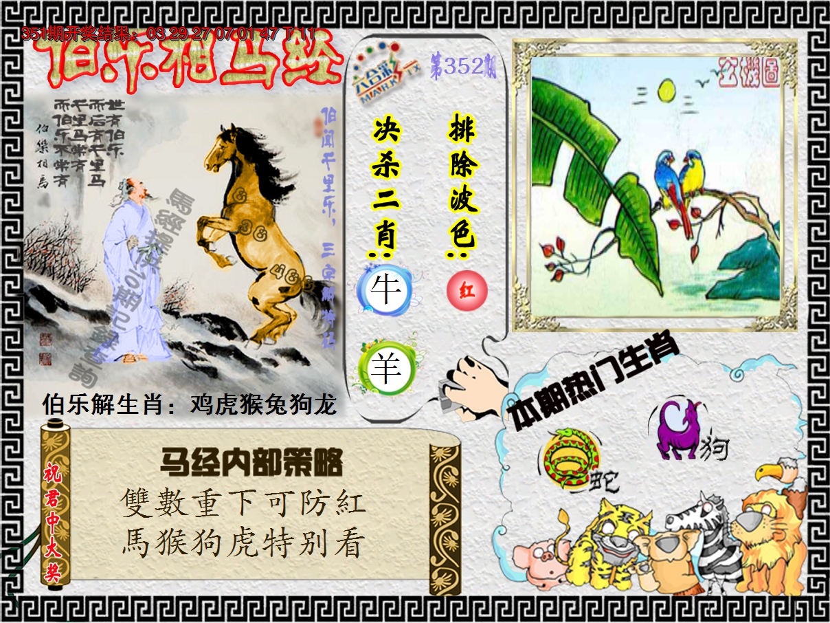 2024352期伯乐相马经