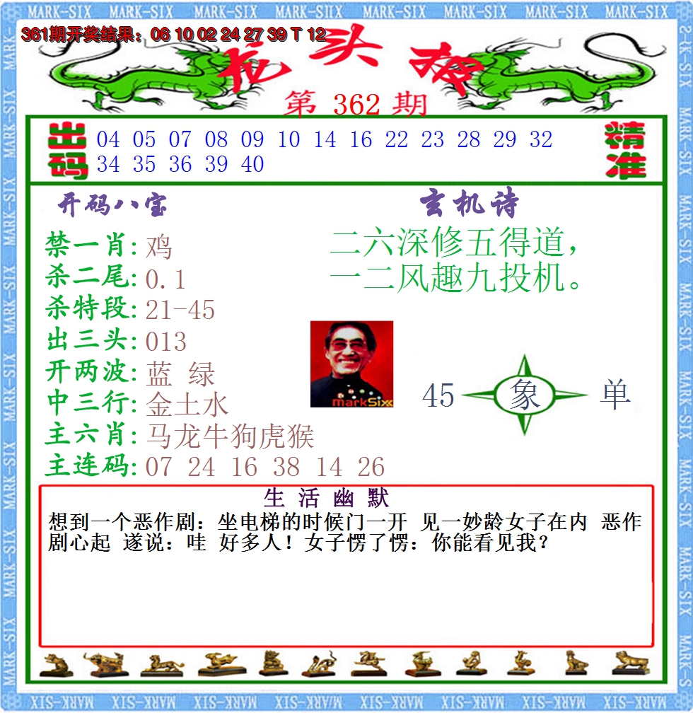 2024362期澳门龙头报