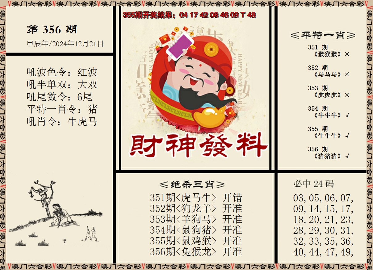 2024356期财神发料