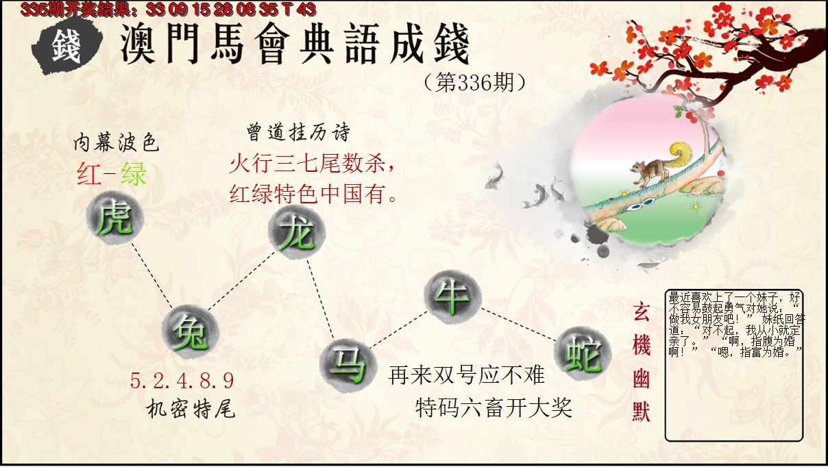 2024336期典语成钱
