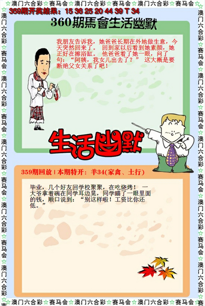 2024360期新生活幽默