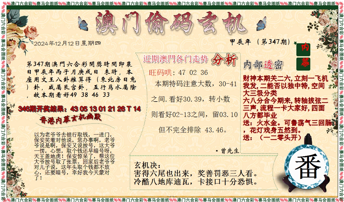 2024347期偷码玄机