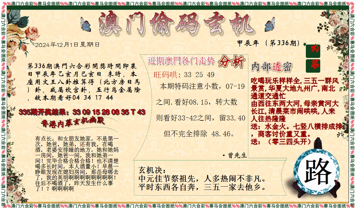 2024336期偷码玄机
