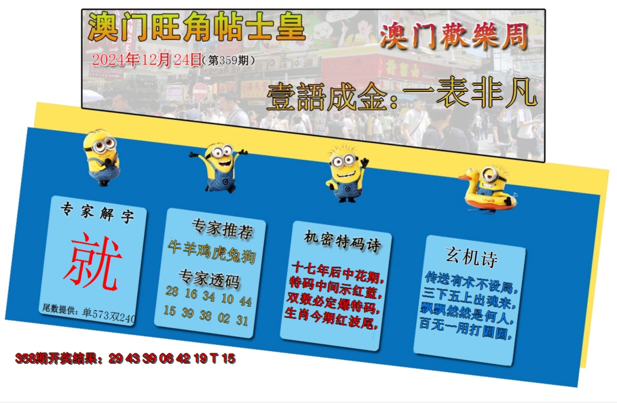 2024359期旺角贴士皇
