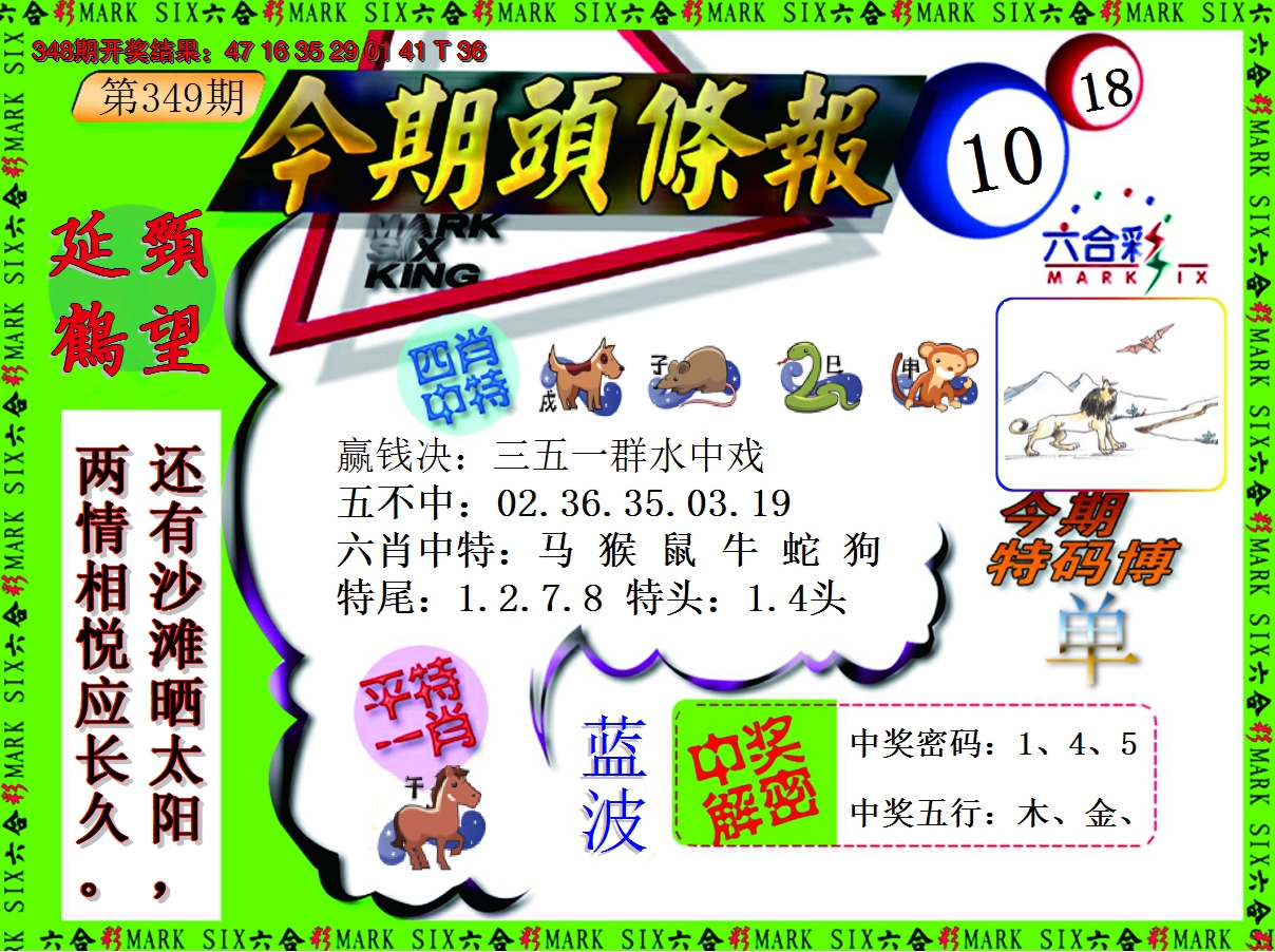 2024349期今期头条报