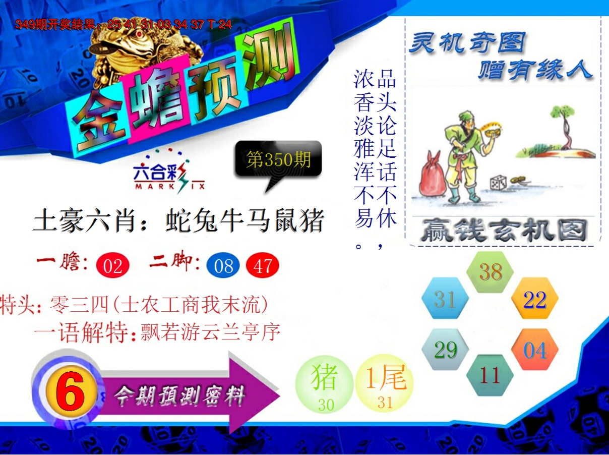 2024350期金蟾预测