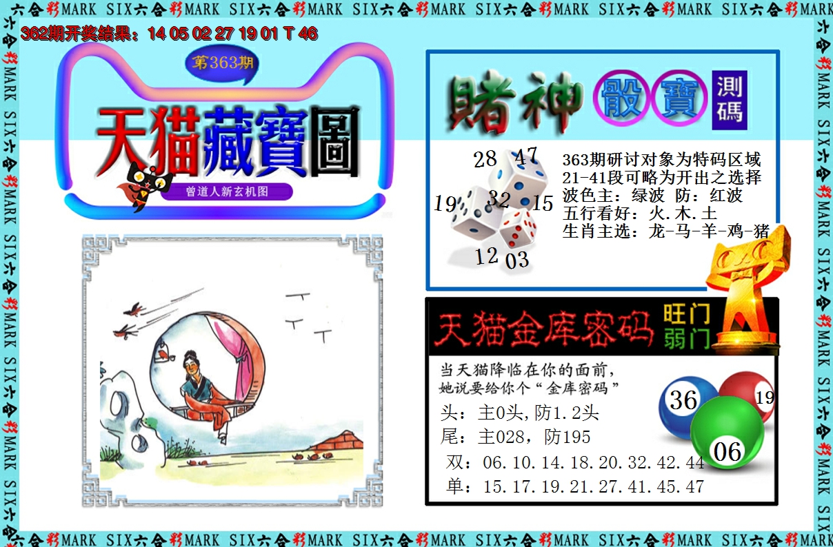 2024363期天猫藏宝图