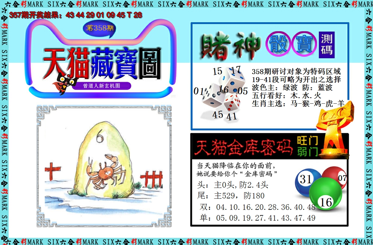 2024358期天猫藏宝图