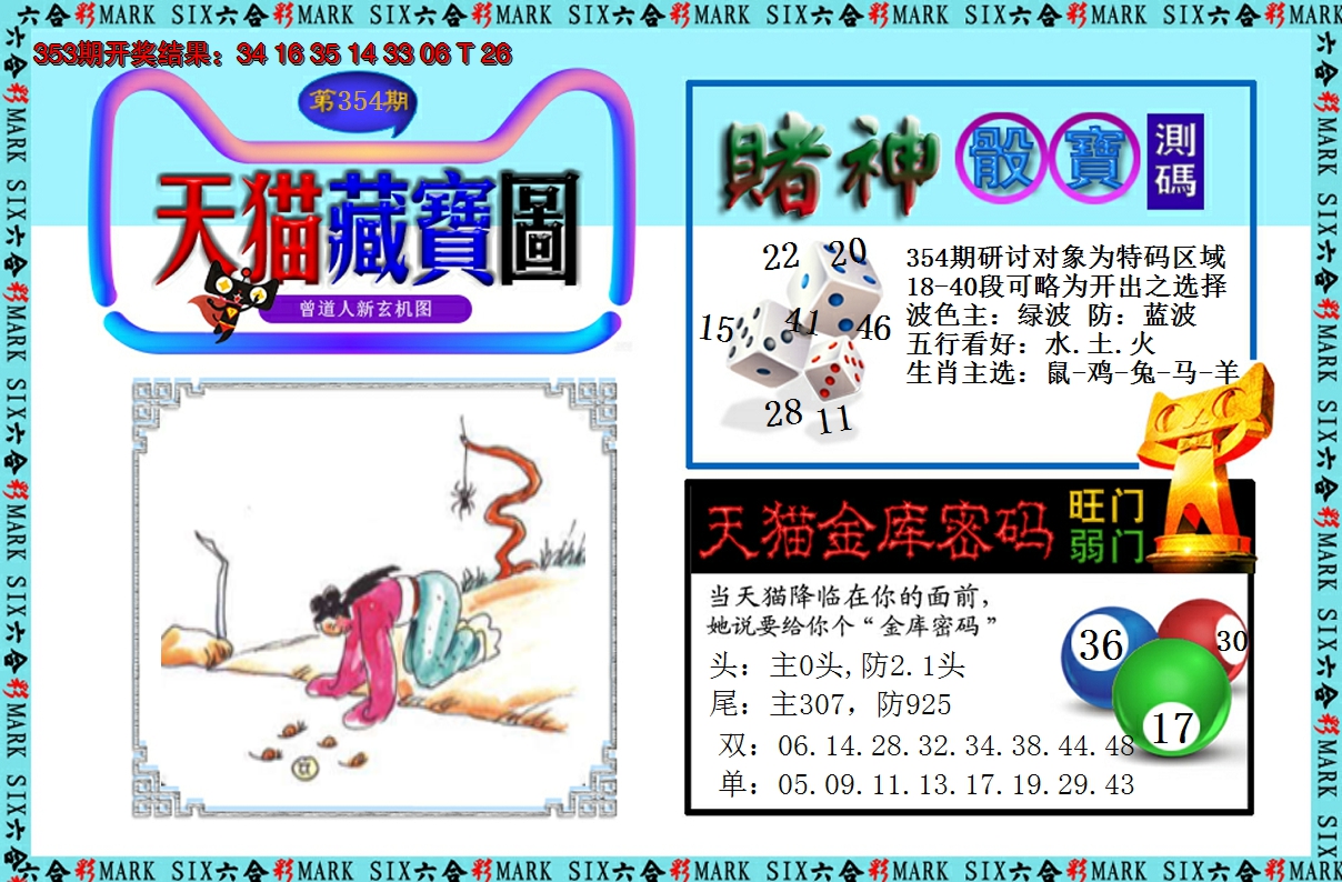 2024354期天猫藏宝图