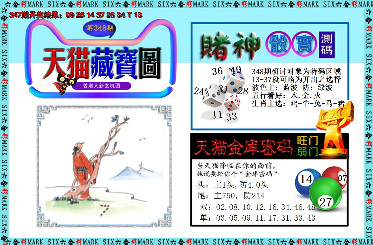 2024348期天猫藏宝图