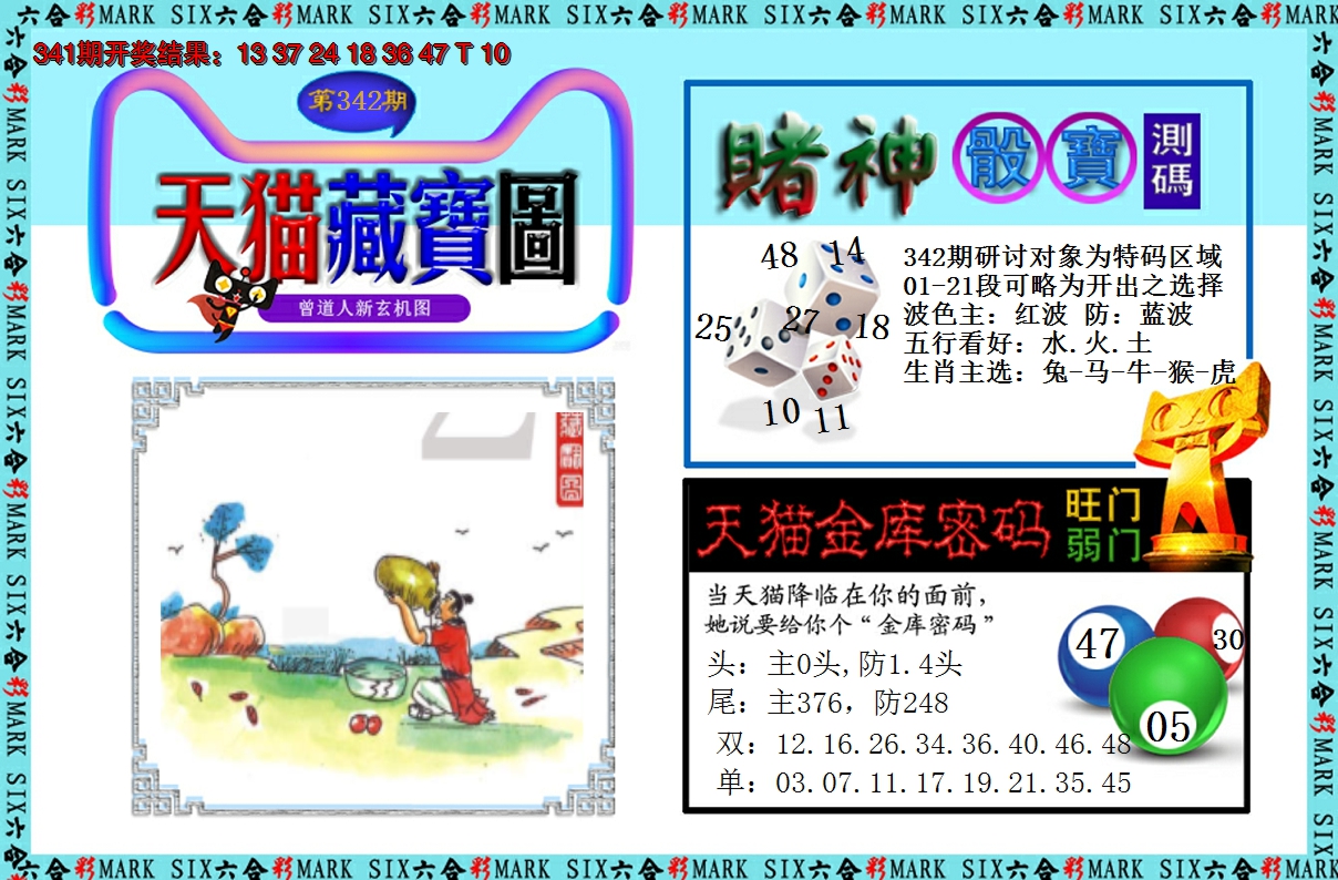 2024342期天猫藏宝图