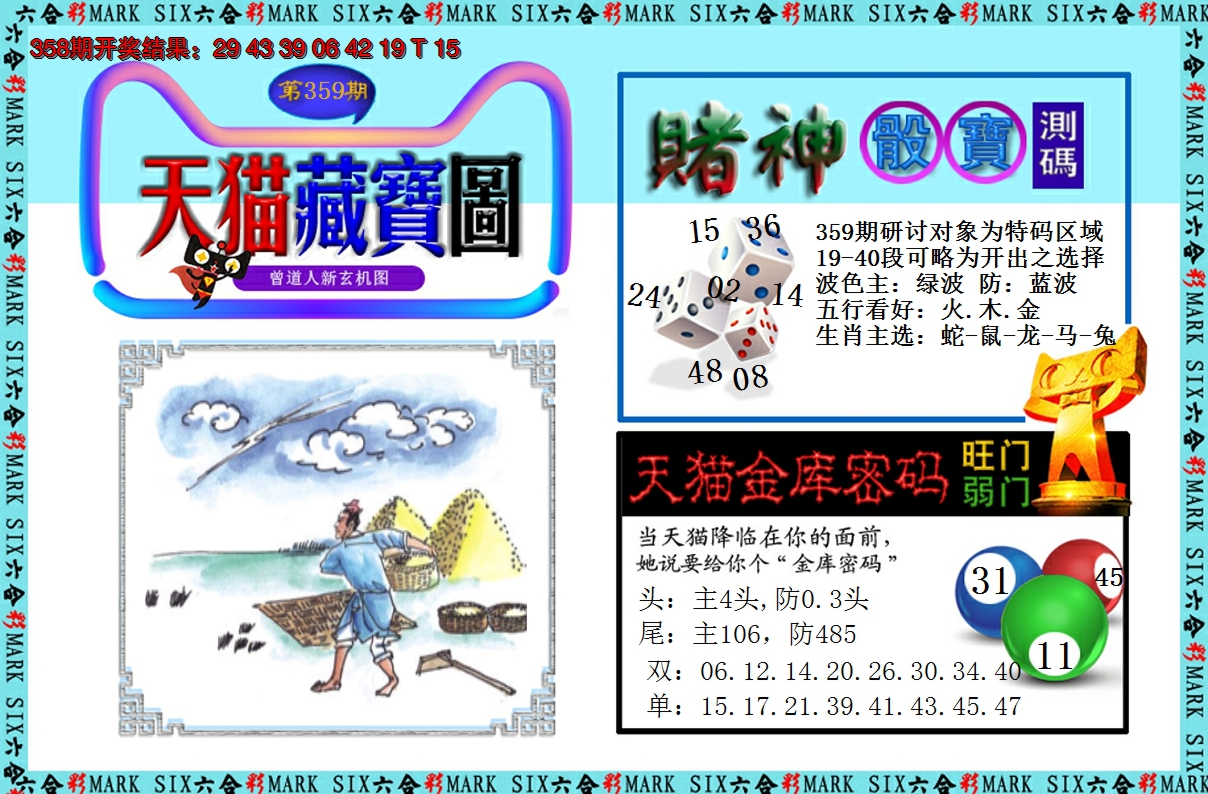 2024359期天猫藏宝图