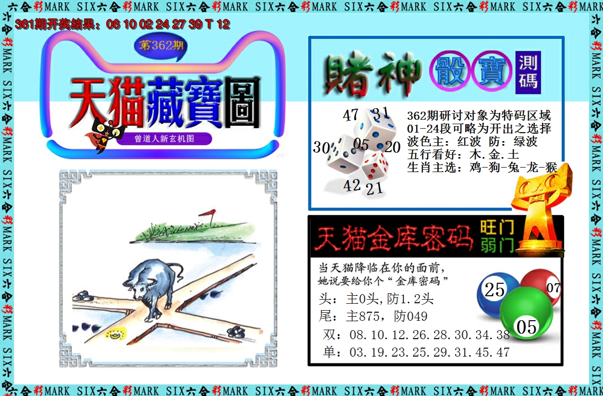 2024362期天猫藏宝图