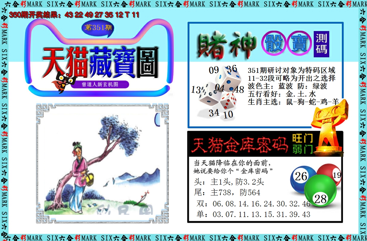 2024351期天猫藏宝图