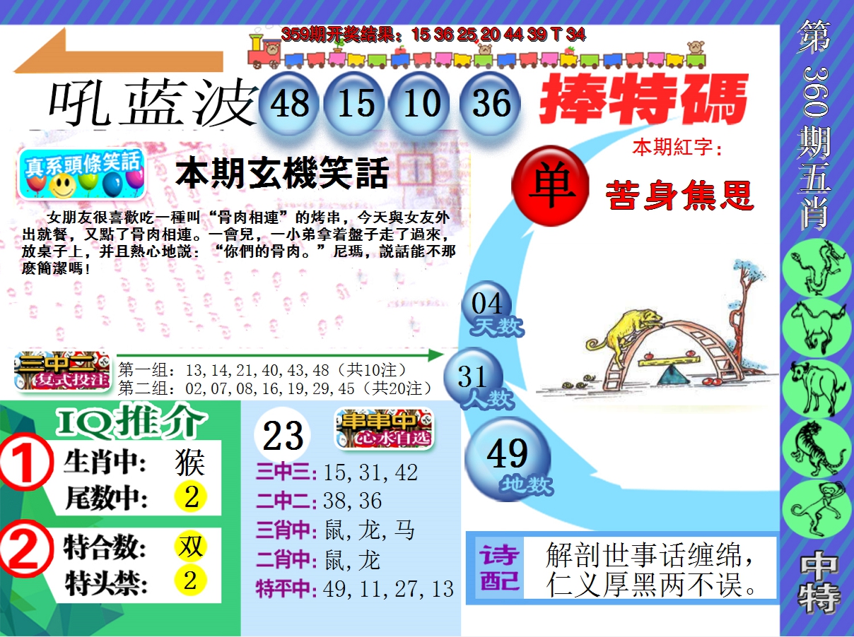 2024360期新特报