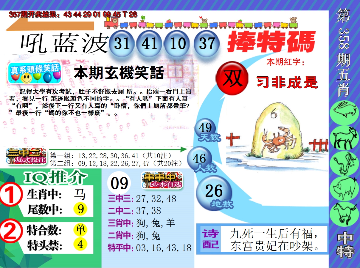 2024358期新特报