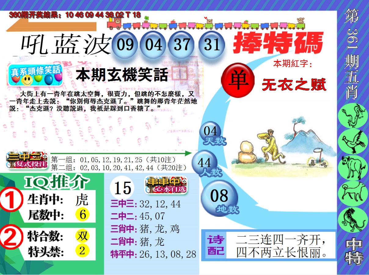 2024361期新特报