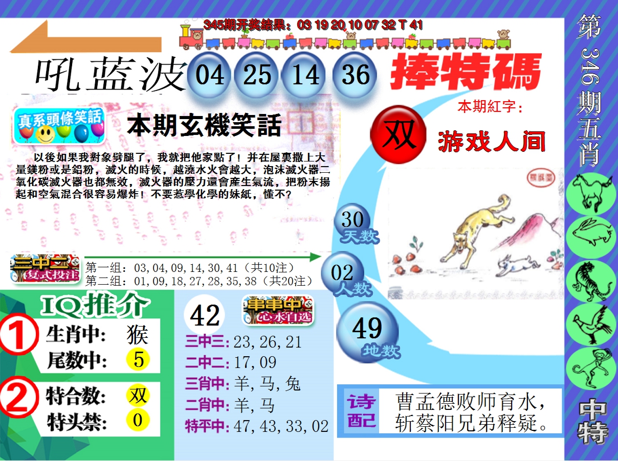 2024346期新特报